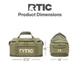 thumbnail image 5 of RTIC Road Trip Duffle Bag, Medium, Water Resistant, Durable Fabric, Olive & Beach, 5 of 8