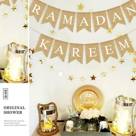 Eid Mubarak Decorations Hanging Pull Signs Party Accessories For ...