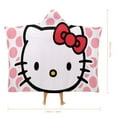 thumbnail image 2 of Hello Kitty Blanket Hoodie, Wearable Blanket, Cloak Hooded Throw Blanket, Soft Warm Fluffy Blankets for Bed Couch Sofa, 2 of 8
