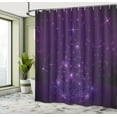 thumbnail image 4 of Ambesonne Dark Purple Shower Curtain, Merry Christmas Text, 69"Wx84"L, Fuchsia, 4 of 4