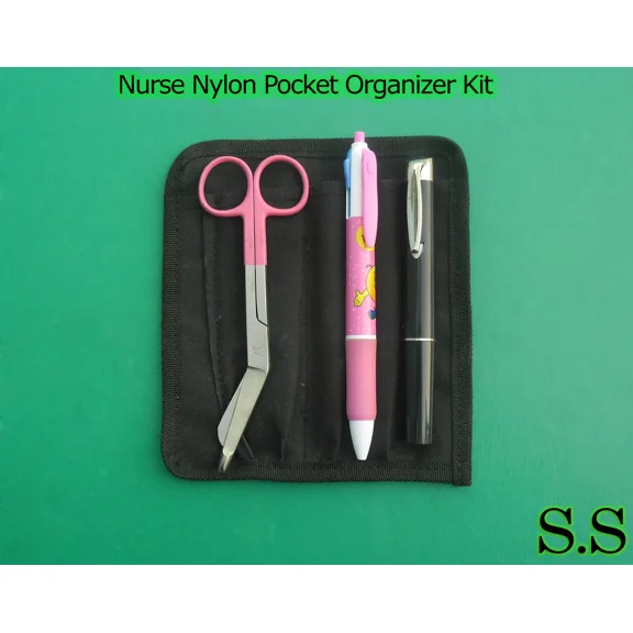 Nurse Nylon Pocket Organizer Kit - Pink Color Royal