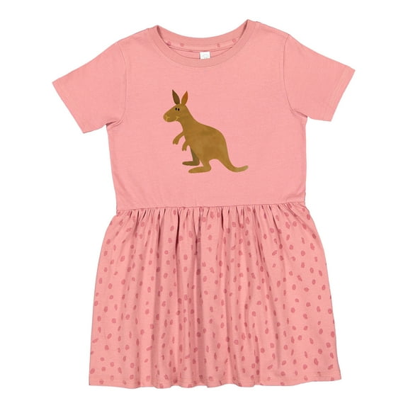 Inktastic Kangaroo Cute Girls Toddler Dress