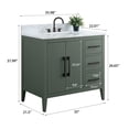 thumbnail image 6 of Vanity Art 36" Single Sink Bathroom Vanity Cabinet with Ceramic Countertop, 6 of 9