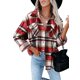 thumbnail image 1 of 2023 Otoño e Invierno camisa nueva de lana para mujer chaqueta a cuadros de manga larga, 1 of 4