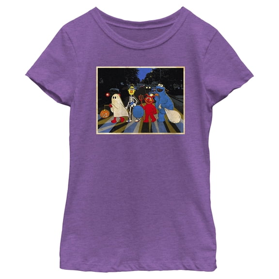 Girl's Sesame Street Halloween Abbey Road Graphic T-Shirt