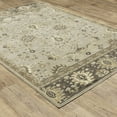 thumbnail image 5 of 10' X 13' Grey Brown Tan And Beige Oriental Power Loom Stain Resistant Area Rug, 5 of 5