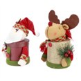 thumbnail image 3 of 2 juegos de tarros de almacenamiento para dulces navideños con bonita decoración de muñeca, caja de regalo con adorno navideño, 3 of 10