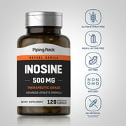 Inosine 500mg | 120 Capsules | Supplement for Men and Women | by Piping Rock