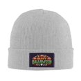 thumbnail image 2 of XMXT Winter Casual Beanie Hats for Men Women, Happy Halloween Alphabet Unisex Adult Cap Warm Daily Knit Hat Skull Caps, Gray, 2 of 9