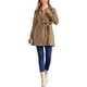 thumbnail image 2 of CHAQUETA LARGA DE DENIM CON CINTURÓN Y BOTONES DE MANGA LARGA CON SOLAPA NOTCH PARA MUJERES INSPIRE CHIC XS CAQUI, 2 of 5