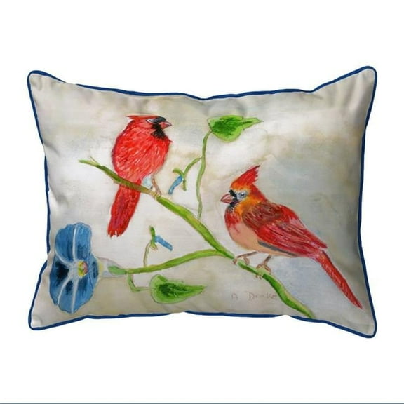 Betsy Drake ZP270 20 x 24 in. Betsys Cardinals Extra Large Zippered Pillow