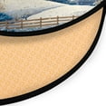 thumbnail image 3 of 36.2 Inch Round Floor Mat Winter Fairyland Scene Carpet Decor Rug for Living Room Bedroom, 3 of 6