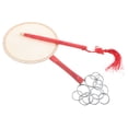 thumbnail image 1 of TABLZONE Chinese Paint Fan Material Hand Drum With Assorted Color Cloth For Performance 1 Set, 1 of 8