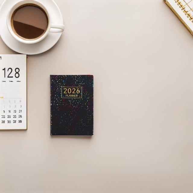 Raindrops 3Pcs 2026 Pocket Size Planner with Assorted Colors Compact Portable Daily Agenda Notebook for Office School