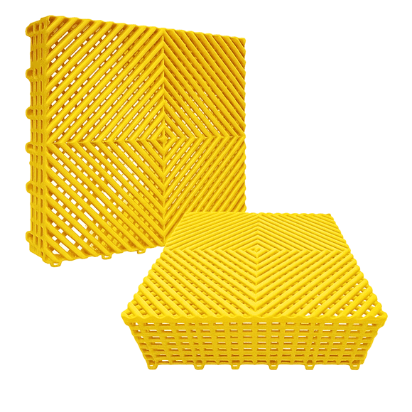 Piso Ensamble Modular 40x40x1.8 cm Capacidad Carga 6 t/m2 Uso Rudo Antideslizante se Coloca Sobre Piso Existente Sin Adhesivos ni Obra Civil, 12 Pzas