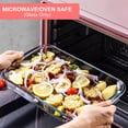 thumbnail image 3 of KOMUEE 8-Pieces Glass Baking Dish with Lids Rectangular Glass Baking Pan Bakeware Set with BPA Free Lids, Baking Pans for Lasagna, Leftovers, Cooking, Kitchen, Fridge-to-Oven, Red, 3 of 6