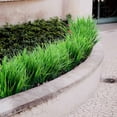 thumbnail image 5 of 10pcs Artificial Grass Plants Outdoor UV Resistant Bulk Fake Faux Bushes Flowers Mums Outside Faux Plastic Greenery Shrubs Arrangement for Home Garden Backyard Window Box Hanging Basket, 5 of 5