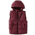 thumbnail image 3 of kids Girls Puffer Vest with Hood Lightweight Sleeveless Outerwear Jackets & Vests Winter Clothes Girls Clothes Size 8-10 Years, 3 of 3