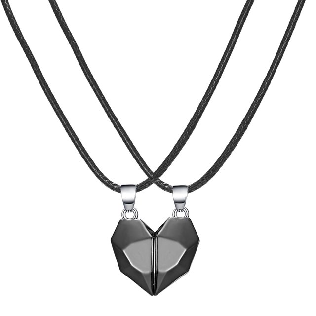 magnética para parejas, collar, imán para él y para ella, de amor, corazón, colgante, collar, para parejas, relación Sunnimix Collar a juego