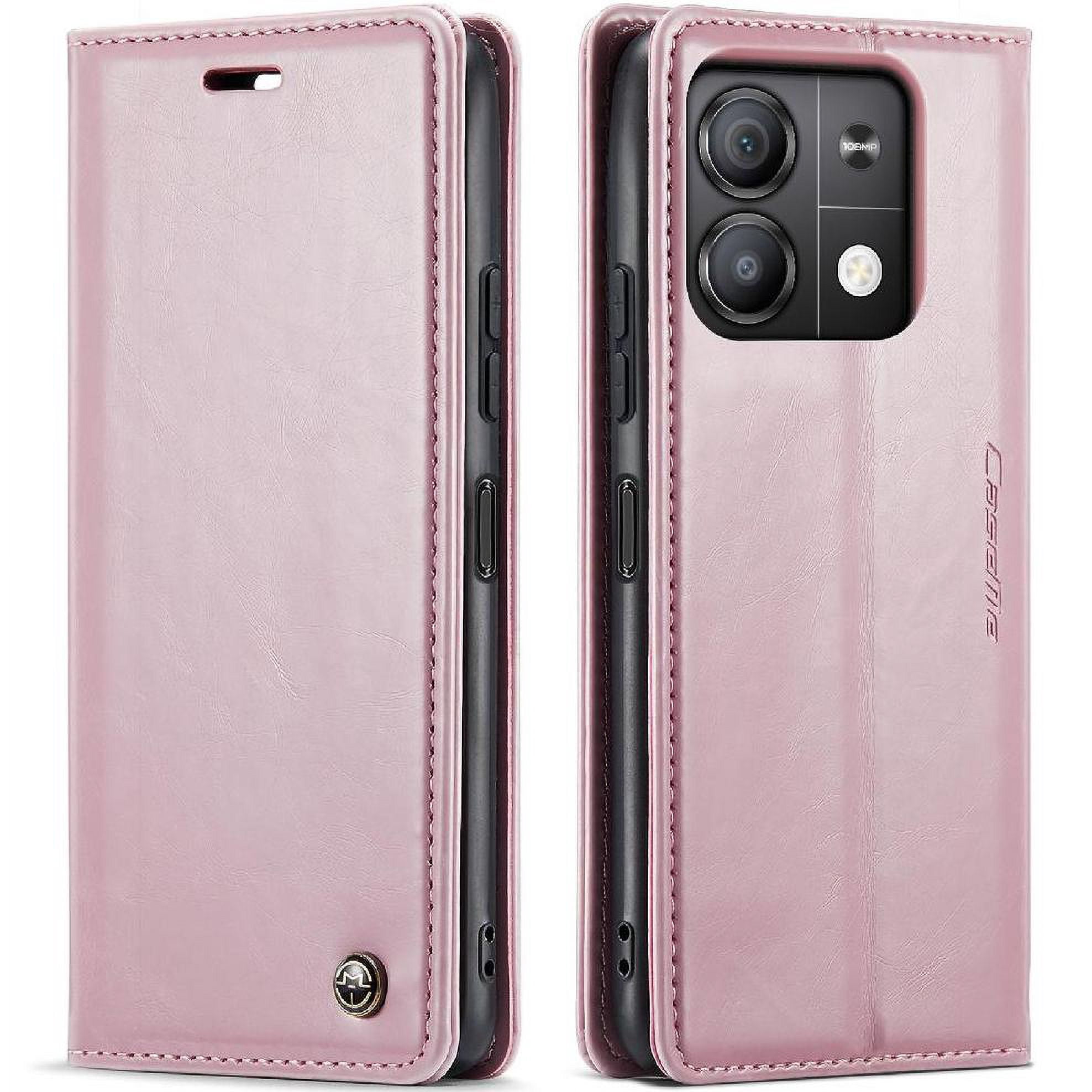Flip Case for Xiaomi Redmi Note 13 5g Magnetic Wallet Card Holder Kickstand Crazy Horse Pu Leather Retro Wallet Cover