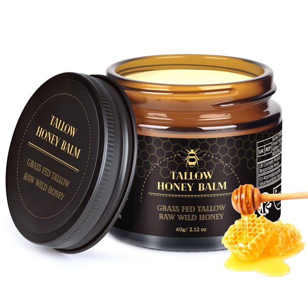 Bálsamo MEIDU de sebo de ternera con miel cruda para rostro y cuerpo, 60 g