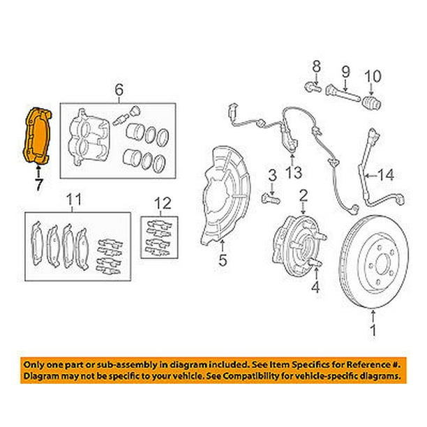 Chrysler Oem Brake Front Caliper Mount 68052372aa Walmart Com Walmart Com