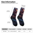 thumbnail image 2 of Logiee Lazy Stone Bear Print Adult Socks for Men & Women,Calf Socks, Ankle Socks,Boots Socks,Breathable Casual Sock,Unisex Crew Socks, 2 of 6