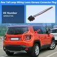 thumbnail image 2 of Unique Bargains No.68406157AA Arnés de luz trasera para Jeep Renegade 2015-2023 Conector de arnés de cableado de luz trasera de 6 pines 5.4, 2 of 7
