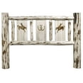 thumbnail image 2 of Montana Collection King Headboard w/ Laser Engraved Bronc Design, Ready to Finish, 2 of 5