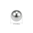 thumbnail image 2 of Bolas de rodamiento de 1/4", Bolas de precisión G25 de carburo de tungsteno, paquete de 10, 2 of 3