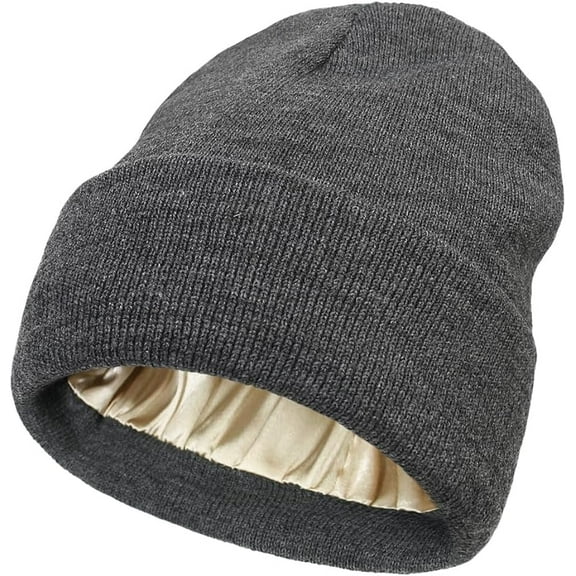 YooGuoGuo Winter Beanie Hats for Women Satin Lining Wool Knit Caps Warm Skull Caps for Fall Cold Weather Gift