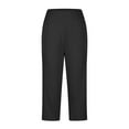 thumbnail image 5 of ZZwxWA Capri Pants for Women Summer Wide Leg Capri Pants with Pockets Belly Control Yoga Capris Plus Size Cropped Pants, 5 of 5
