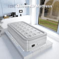 thumbnail image 5 of Luxury Air Mattress with Built in Pump,Puncture Resistant Portable Inflatable Mattress,Blow Up Mattress for Home,Travel and Guest(Twin,Gray), 5 of 10