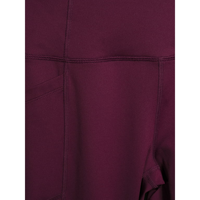 Avia Women's Active Core Performance Print Legging, Purple Oxford Camo,  Medium