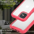 thumbnail image 5 of CoverON Apple iPhone 12 Case / iPhone 12 Pro Case (6.1"), Military Grade Full Body Rugged Slim Fit Clear Phone Cover, Pink (White Splash), 5 of 9