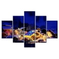thumbnail image 4 of TISHIRON 5PCS Framed Canvas Wall Art Set,60"x40" Christmas Cabin Canvas Art Decor, 4 of 7