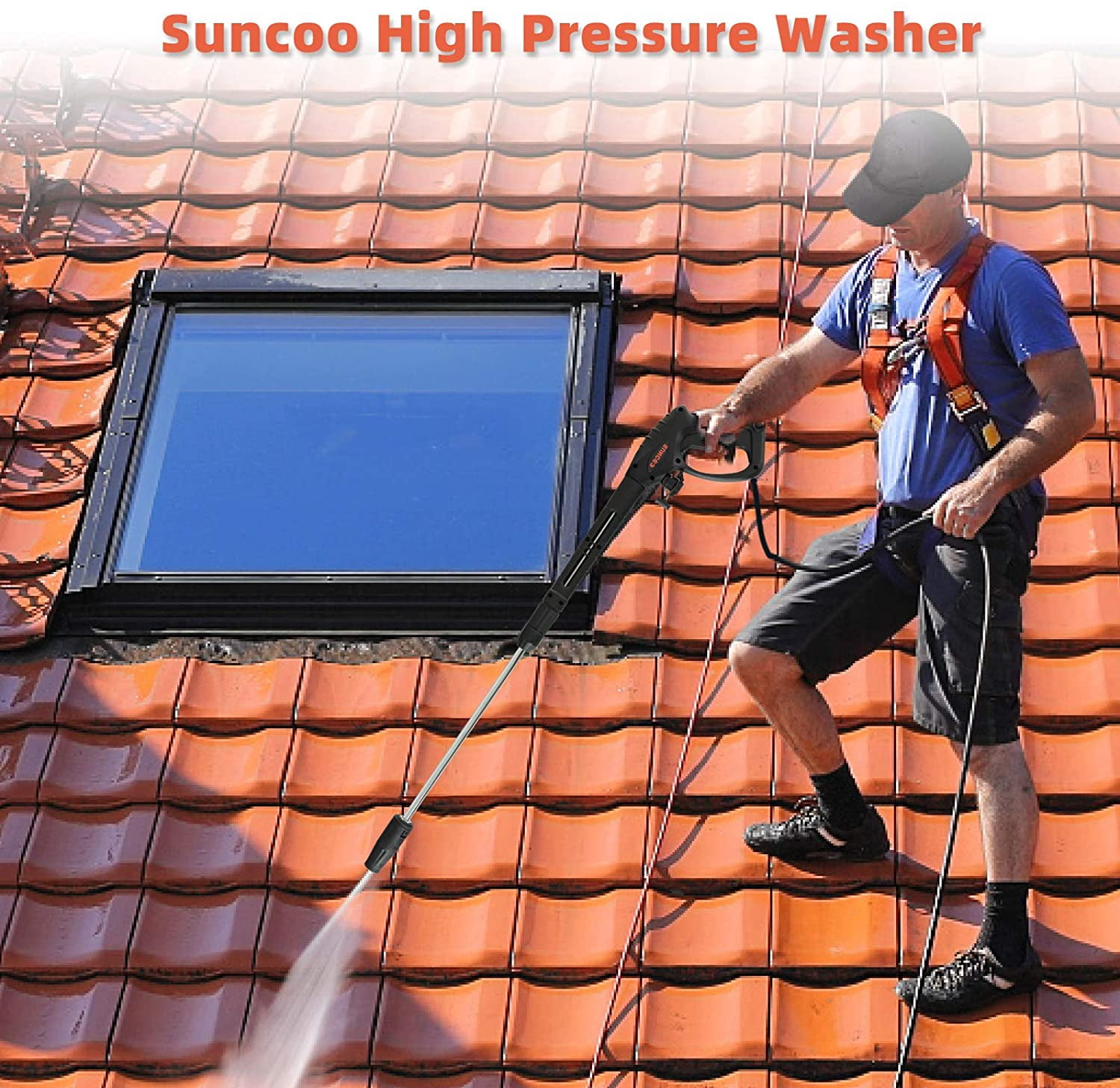 SUNCOO 3000PSI Portable Pressure Washer 
