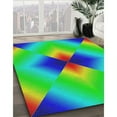thumbnail image 3 of Ahgly Company Machine Washable Indoor Rectangle Transitional Neon Green Area Rugs, 2' x 4', 3 of 7