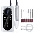thumbnail image 1 of Drill para U&ntilde;as Profesional 45000 RPM, Pulidor de U&ntilde;as Taladro para U&ntilde;as El&eacute;ctrico con 6 Tipos Cabezales/Bandas de Lijado, Herramienta de Manicura Pedicura/, 1 of 9