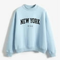 thumbnail image 2 of Rvkxad Womens Sweatshirt Casual Loose Soft Dressy Crewneck Pullover Tops Long Sleeve New York Comfy Fall Clothes 2024 Trendy Fall Outfits Sweatshirts Winter Lightweight Shirts, 2 of 4