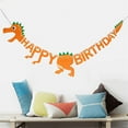 thumbnail image 4 of Dinosaur Themed Banner 118" Dino Shape Banner Flag Party Baby Shower Kids Boys Dinosaur Birthday Party Decoration, 4 of 8