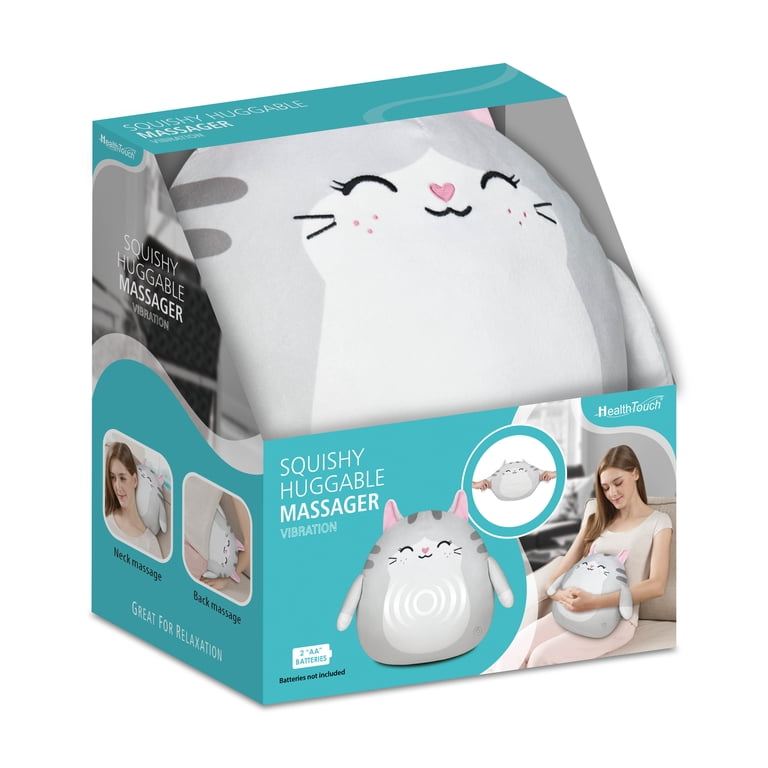 Health Touch 12 inch Squishy Animal Huggable Massager - Gift with Relaxing Vibration - Cat Health Touch 12 inch Squishy Animal Huggable Massager - Gift with Relaxing Vibration - Cat