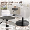 thumbnail image 6 of Dycanpo Adjustable Vanity Stool, 360°Swivel Vanity Chair Stool for Makeup Room,Dark Grey, 6 of 8