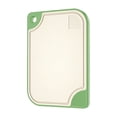 thumbnail image 2 of Tabla de cortar engrosada Diseño antiderrame | Polipropileno de grado alimenticio antideslizante de doble cara | Amoladora incorporada | Superficie brillante fácil de limpiar | Gancho para colgar |, 2 of 9