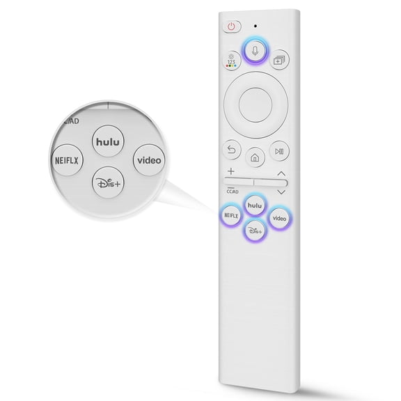 Replacement for Samsung TV Remote, for All 2018-2024 Samsung Remote Control for Smart TV with Voice Control. No Solarcell