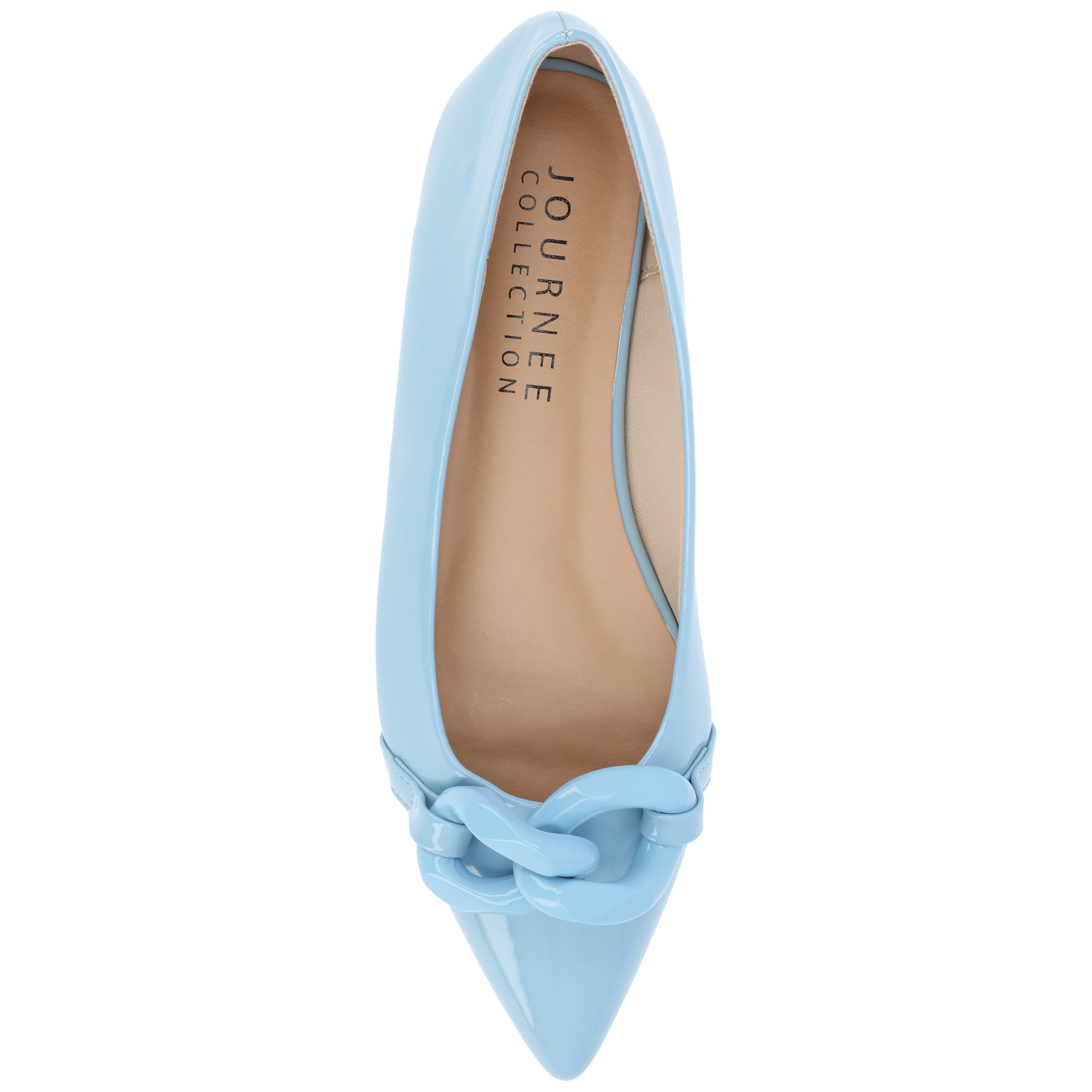 Journee Womens Clareene Slip On Pointed Toe Ballet Dress Flats