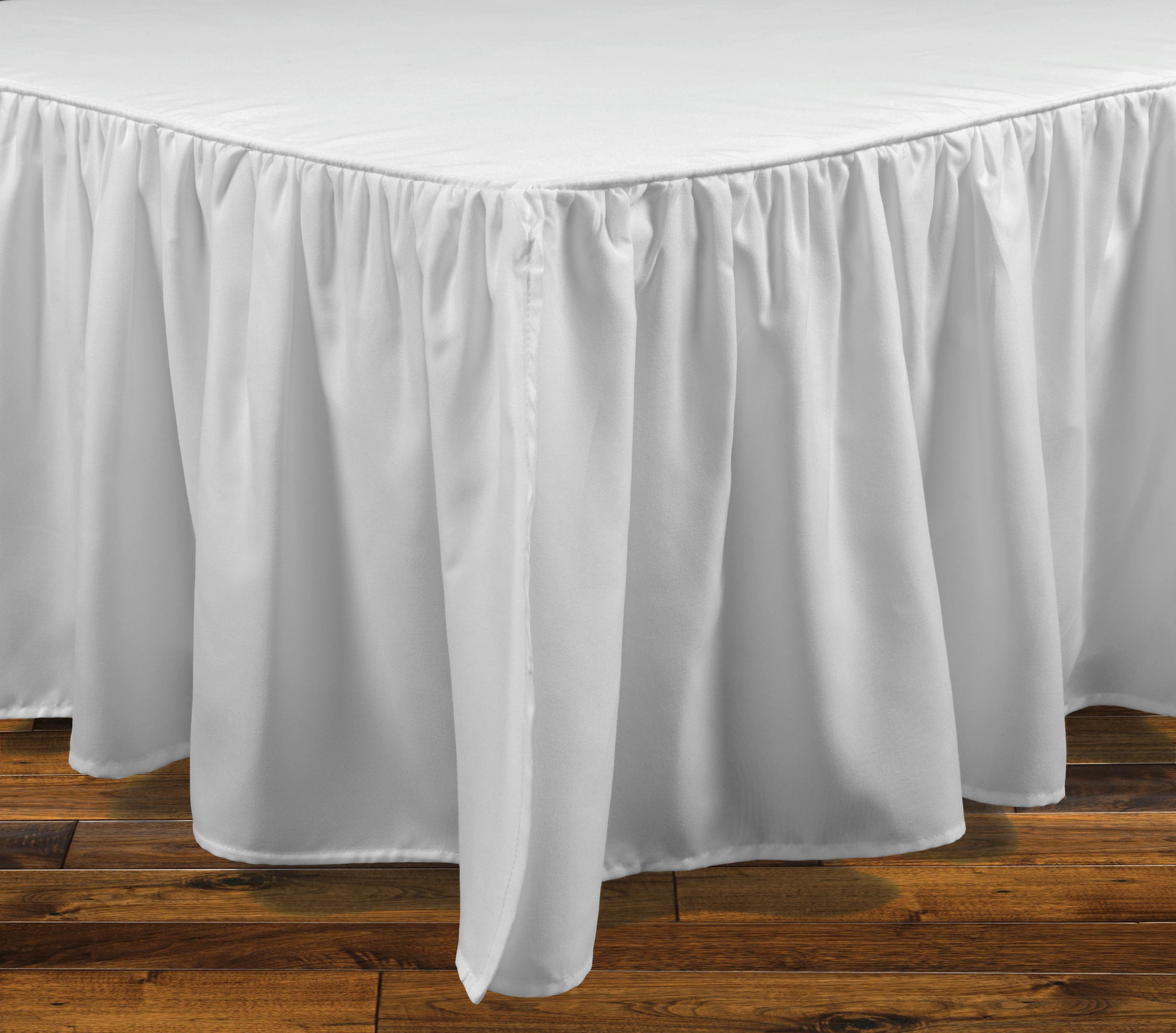 Tadpoles Triple Layer Tulle Bed Skirt Full White