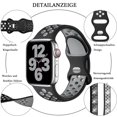 thumbnail image 3 of Pulsera deportiva compatible con Apple Watch Strap, pulsera de silicona transpirable con hebilla de doble orificio para iWatch Series 7 SE, 3 of 5