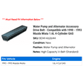 thumbnail image 2 of Water Pump and Alternator Accessory Drive Belt - Compatible with 1990 - 1993 Mazda Miata 1.6L 4-Cylinder GAS 1991 1992, 2 of 2