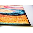 thumbnail image 4 of Abstract Swirls Contermporary 8x8 Round Area Rug Modern Multi-Color - Actual 7' 10" Round, 4 of 8